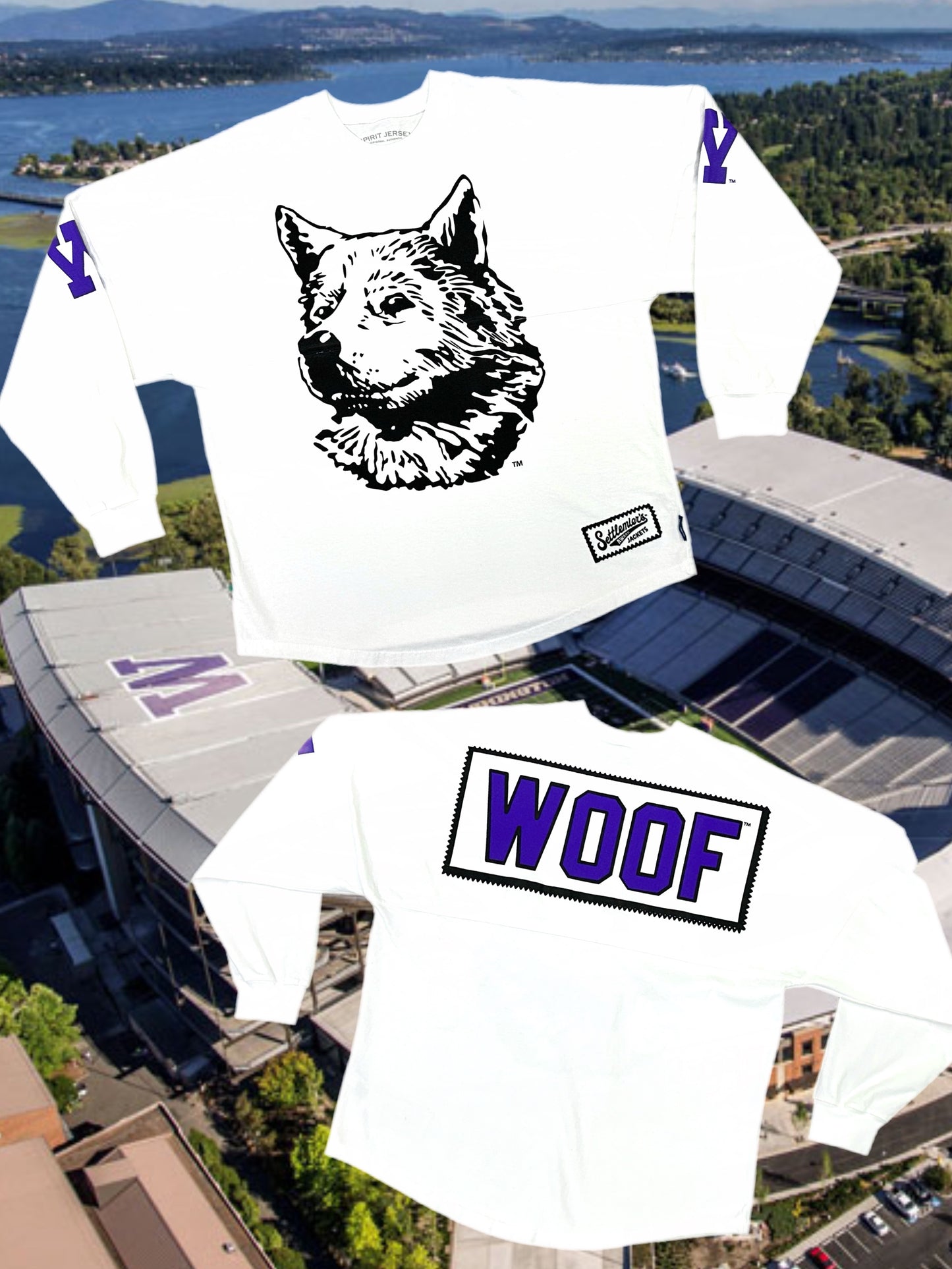 Settlemier's Collegiate x Spirit Jersey - WOOF Long Sleeve Shirt